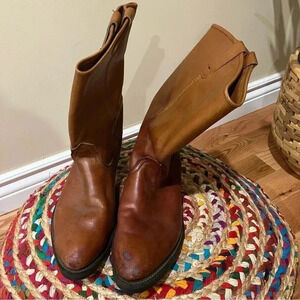 Mason Western cognac leather  western cowboy boots